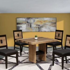 Antecomedor Pepper 4 Sillas Chocolate